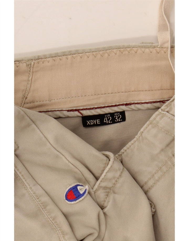 Calça cargo feminina reta XDYE EU 42 grande W34 L31 bege