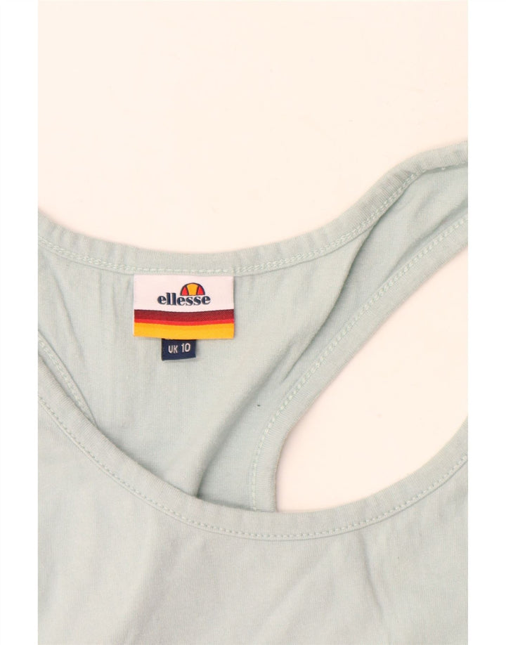 Colete gráfico feminino Ellesse UK 10 algodão azul pequeno