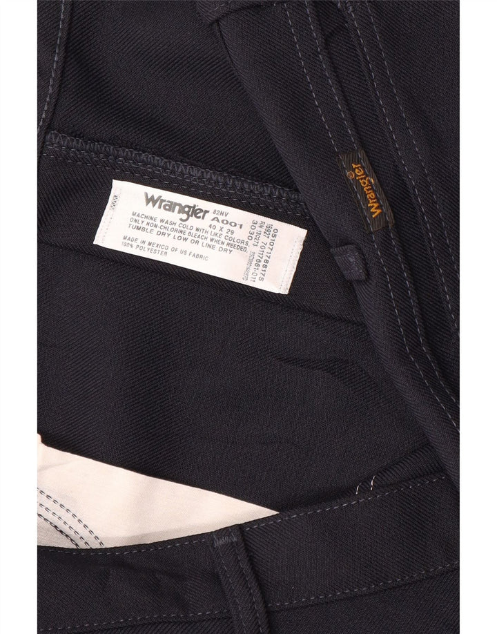 Calça casual reta masculina WRANGLER W40 L27 poliéster azul marinho