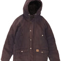 Jaqueta corta-vento masculina Carhartt com capuz Reino Unido 36 poliéster azul marinho pequeno