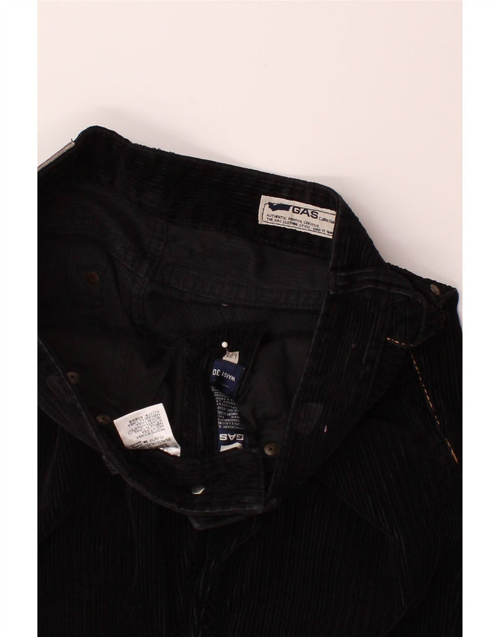GAS Womens Straight Corduroy Trousers W30 L34 Black Cotton Vintage Gas and Second-Hand Gas from Messina Hembry 