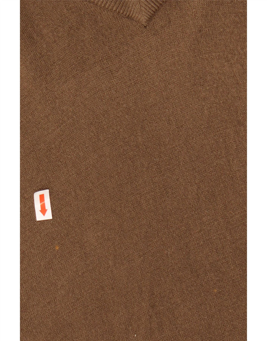 Suéter masculino MARKS & SPENCER Blue Harbor com decote em V grande marrom