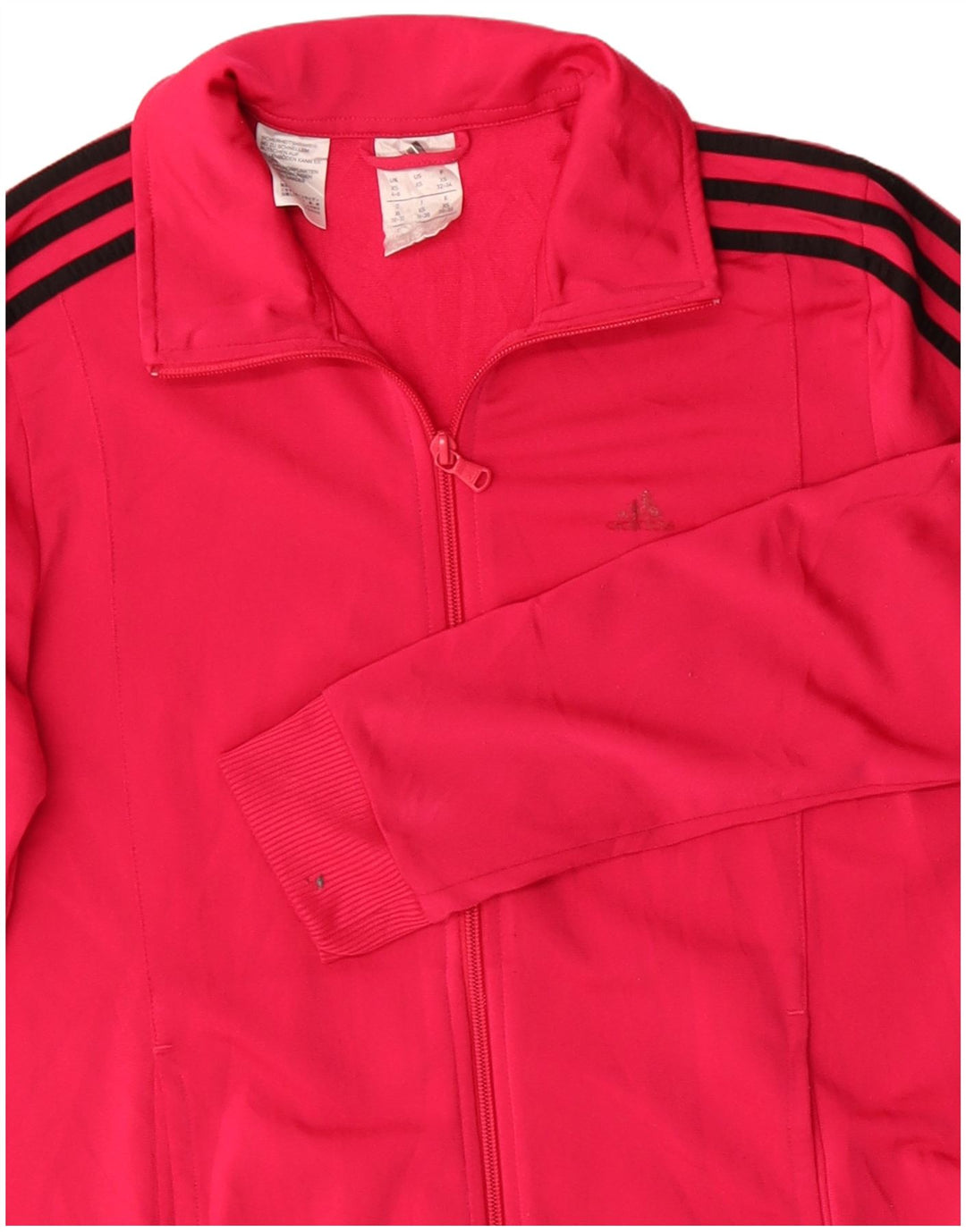 Adidas Womens Tracksuit Top Jacket UK 4/6 XS Rosa Poliéster