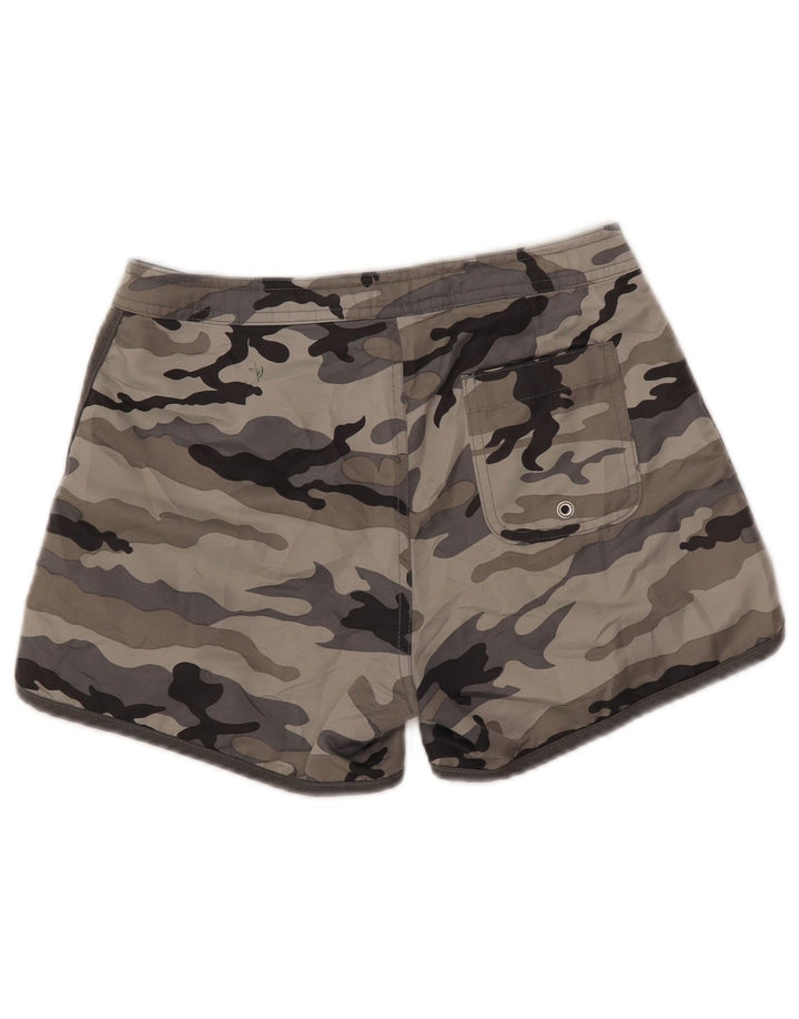 Shorts feminino casual VANS W27 pequeno cinza camuflado
