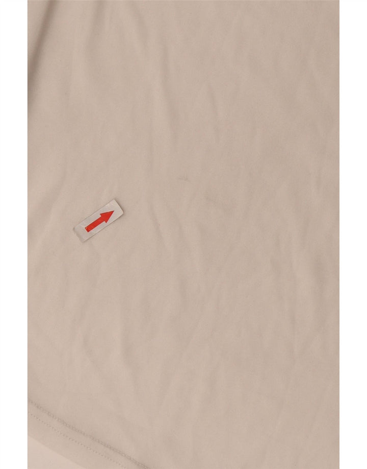 Under Armour Mens T-Shirt Top Pequeno Poliéster Colorblock Branco