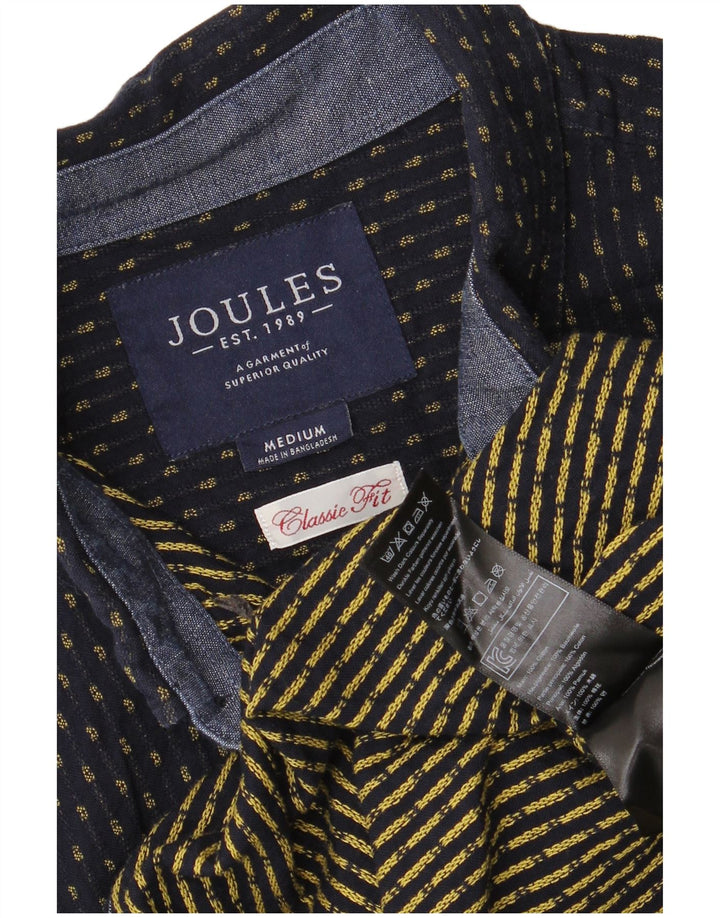 Camisa masculina Joules Classic Fit médio algodão listrado azul marinho