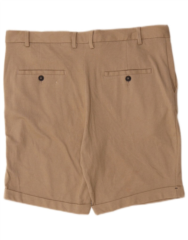 Zara Mens Chino Shorts EU 44 Grande W34 Bege Viscose