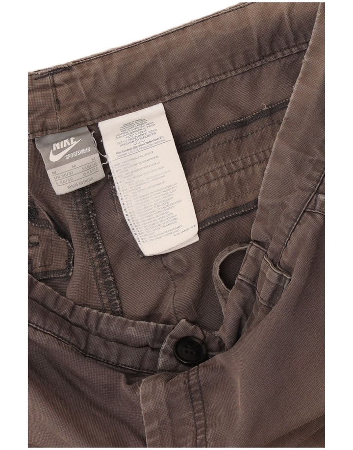 Shorts cargo masculino Nike médio W32 algodão marrom