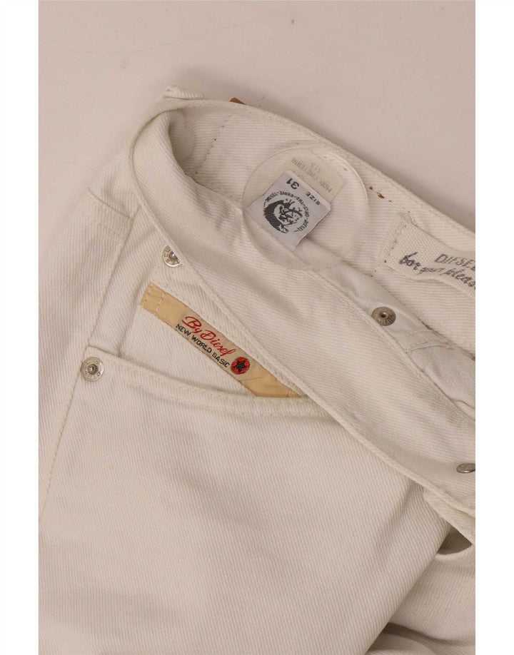 Diesel Mens Jeans Slim W31 L30 Algodão Branco