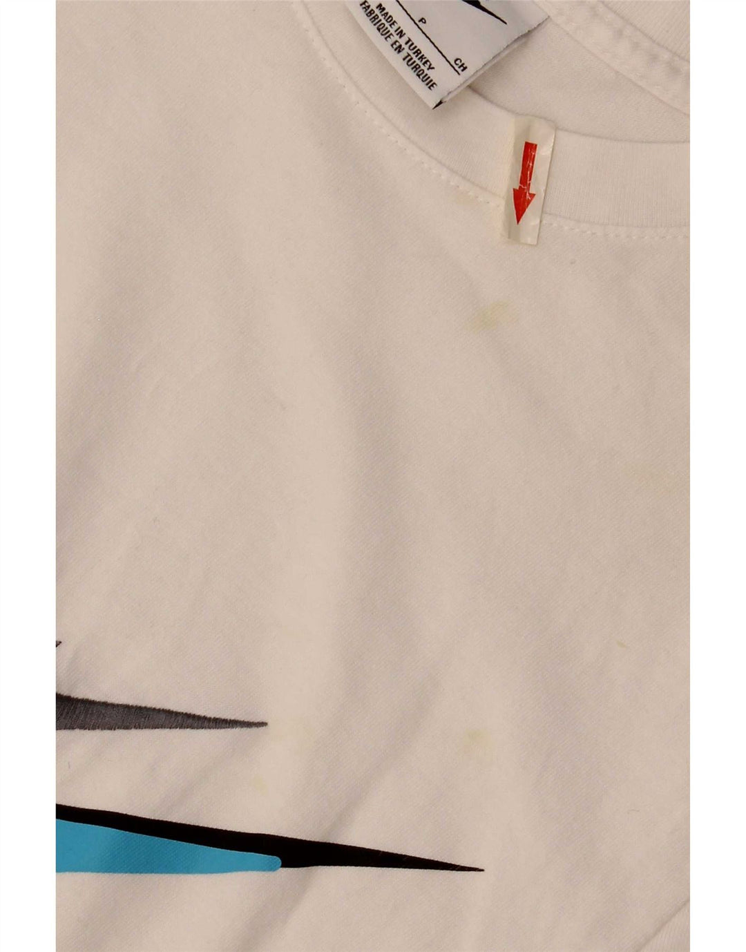 Camiseta Nike masculina gráfica top pequeno algodão branco