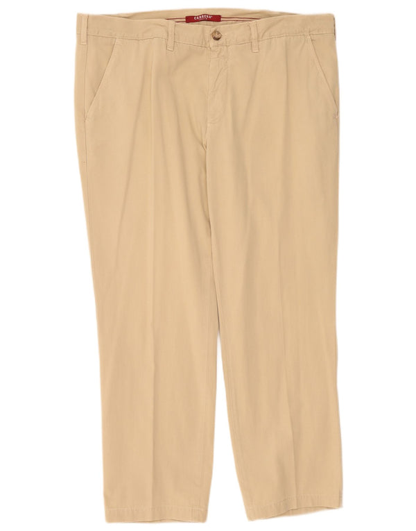 Calça Chino Carrera Masculina Regular Fit W40 L28 Algodão Bege
