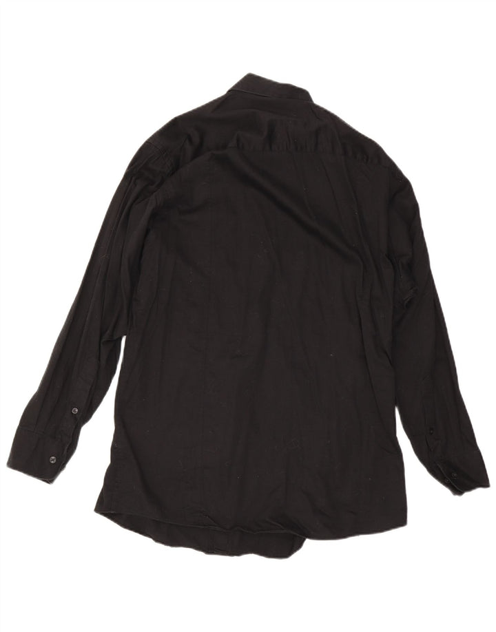 Camisa masculina Calvin Klein tamanho 16 grande algodão preto