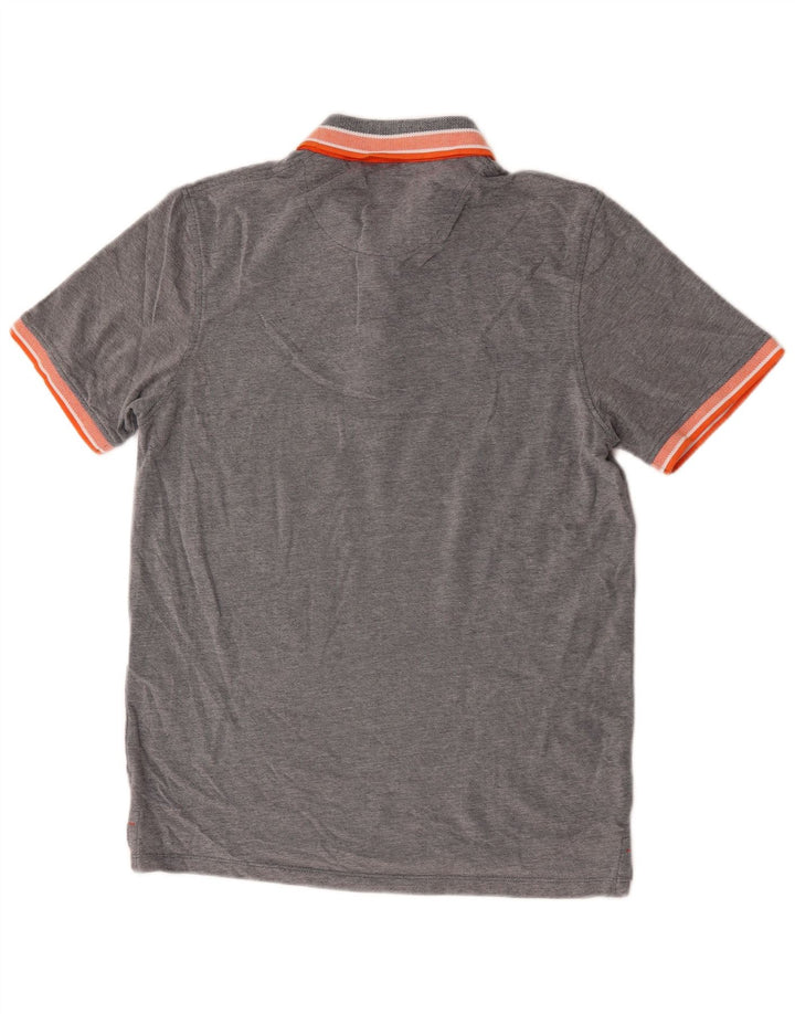 Camisa polo masculina Jack & Jones grande algodão cinza