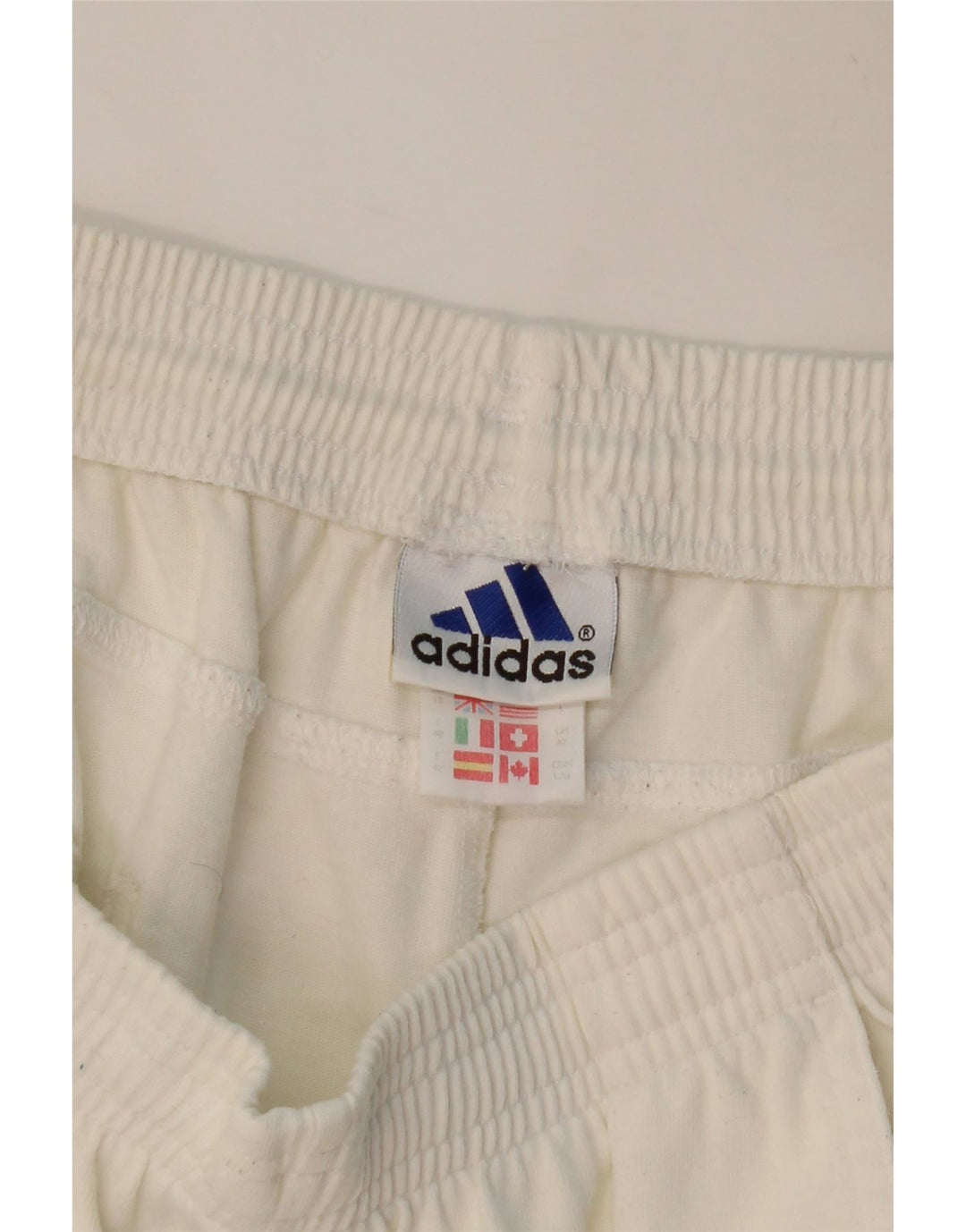Shorts esportivo feminino Adidas UK 16 grande algodão branco