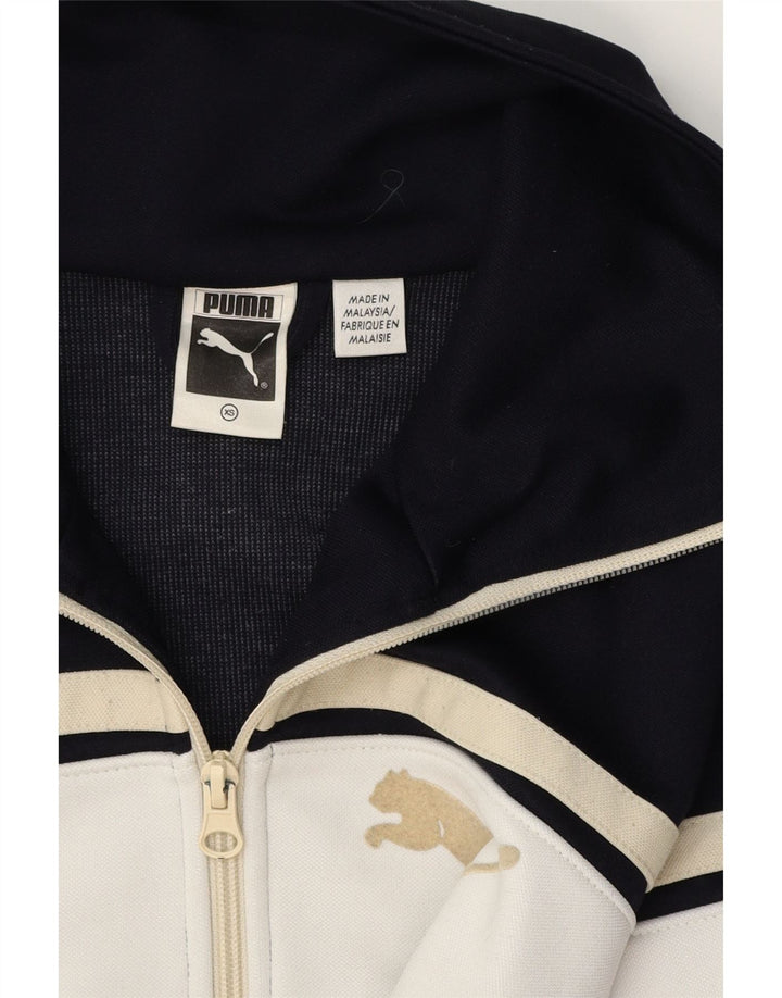 PUMA Mens Tracksuit Top Jacket XS Azul Marinho Colorblock