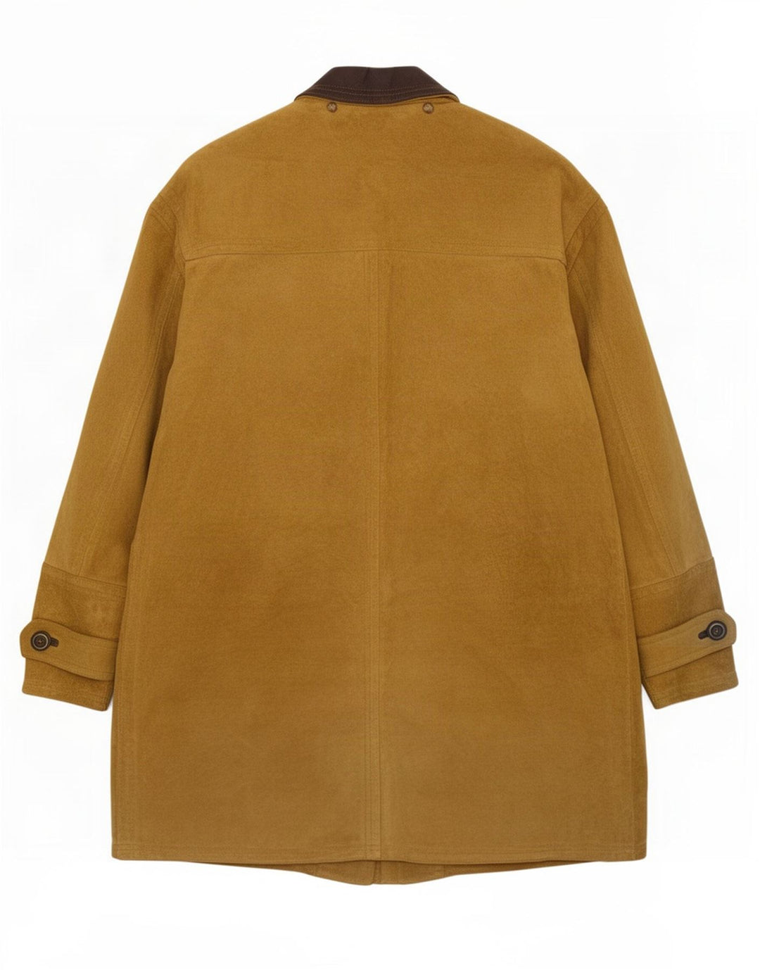 Casaco masculino vintage de camurça IT 52 XL couro bege