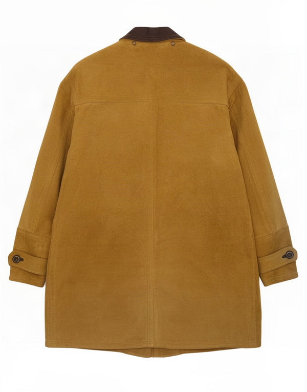 Casaco masculino vintage de camurça IT 52 XL couro bege