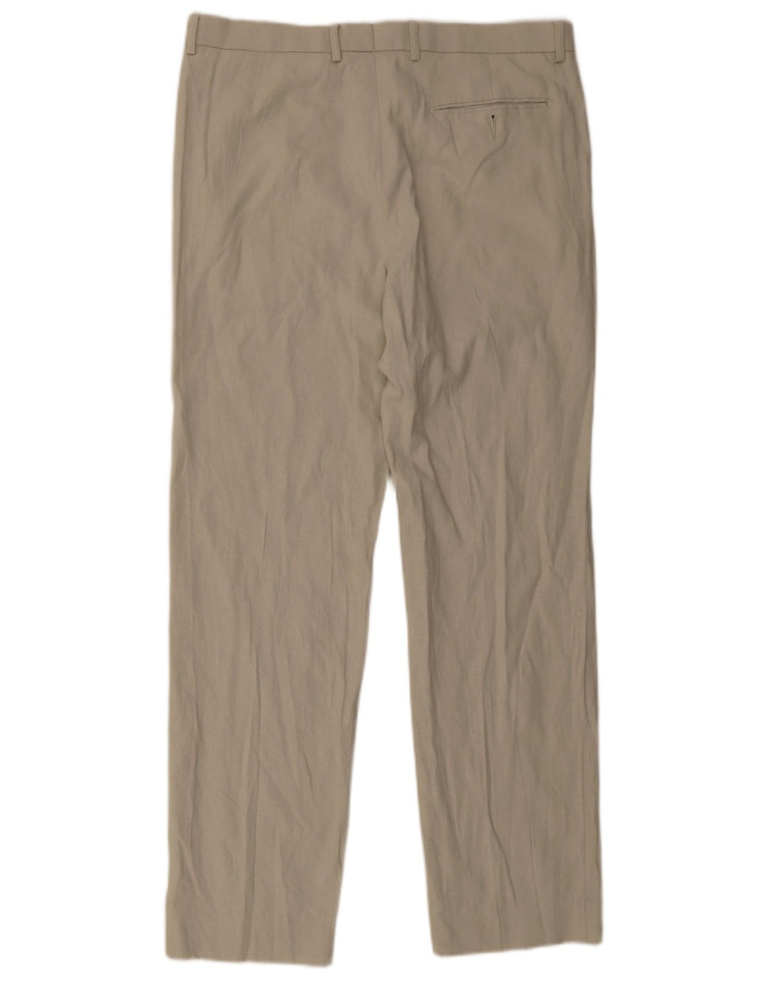 Calça Chino Masculina Marks & Spencer Regular Fit W36 L33 Linho Bege