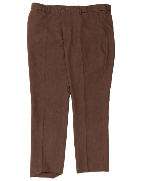 Farah Calça Chino Masculina Reta W40 L31 Poliéster Marrom