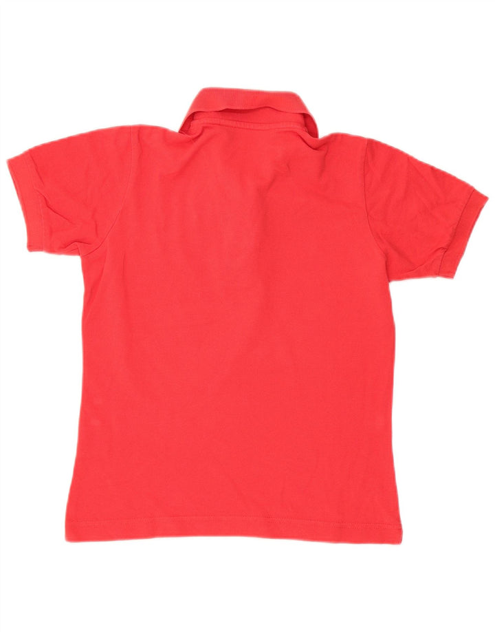Camisa polo feminina Kappa UK 10 pequena algodão vermelho