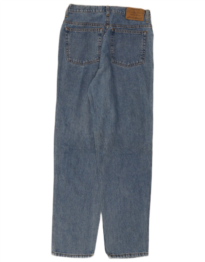 EDDIE BAUER Jeans Cônicos Femininos US 8 Médio W28 L31 Algodão Azul