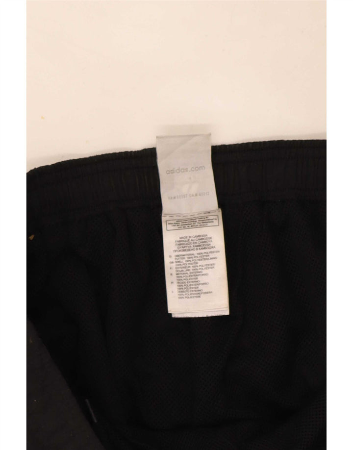 Adidas Womens Capri Calças de treino UK 16 Grande Poliéster Preto