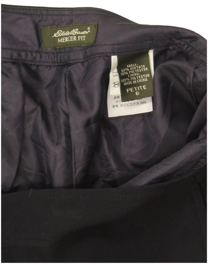 Calça casual feminina Eddie Bauer Petite Bootcut US 6 médio W30 L29 preta