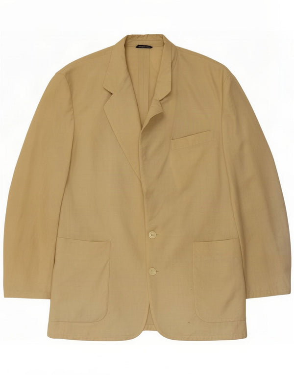 Jaqueta Blazer masculina vintage de 2 botões Reino Unido 36 shopping Bege