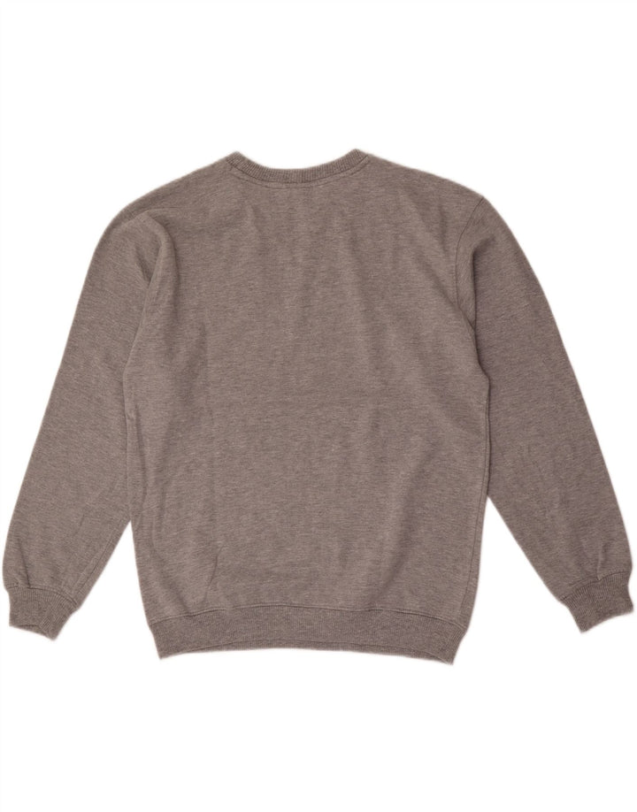Superga moletom masculino jumper grande algodão manchado cinza