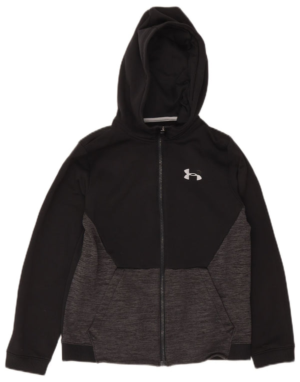 Suéter Under Armour Boys Graphic Zip com capuz 11-12 anos grande preto
