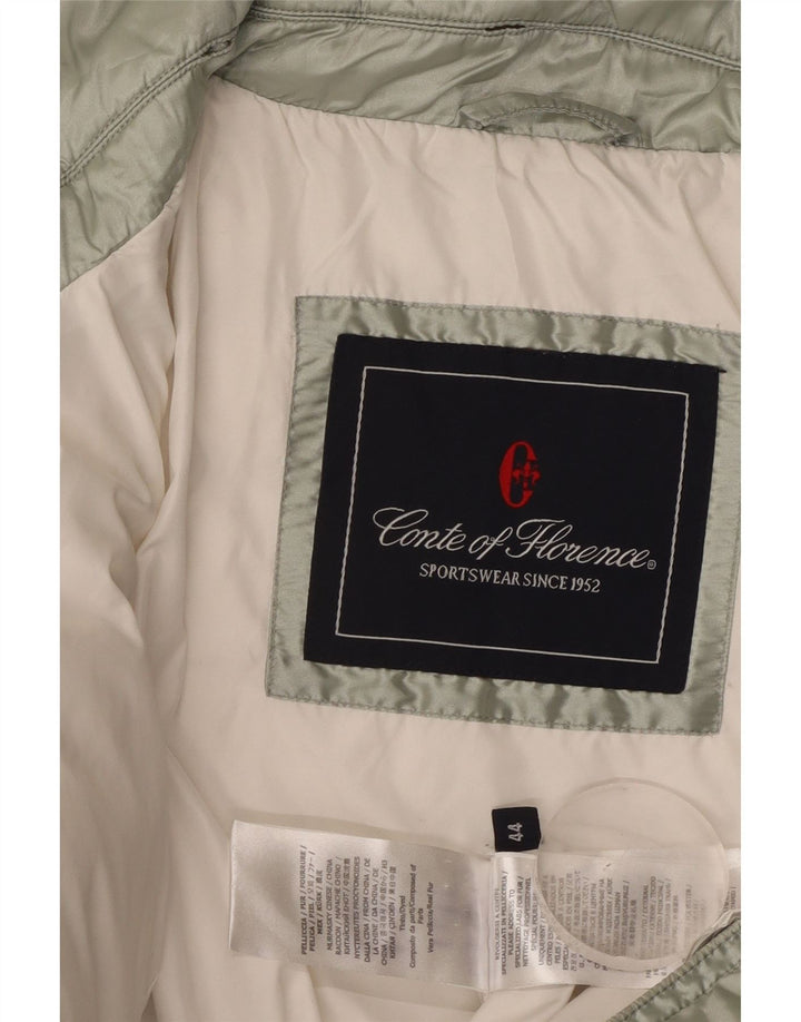 Jaqueta acolchoada feminina Conte of Florence IT 44 poliéster verde médio