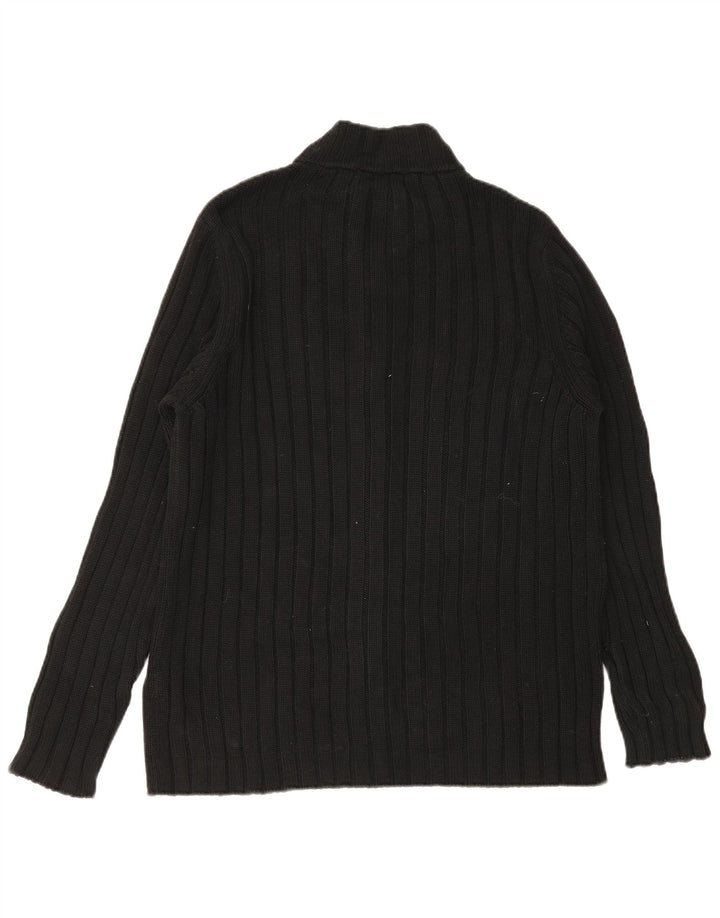 Suéter cardigã masculino ZARA XL algodão preto