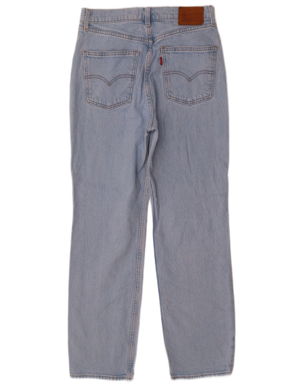 Calça jeans feminina Levi's cintura alta slim reta W28 L28 algodão azul