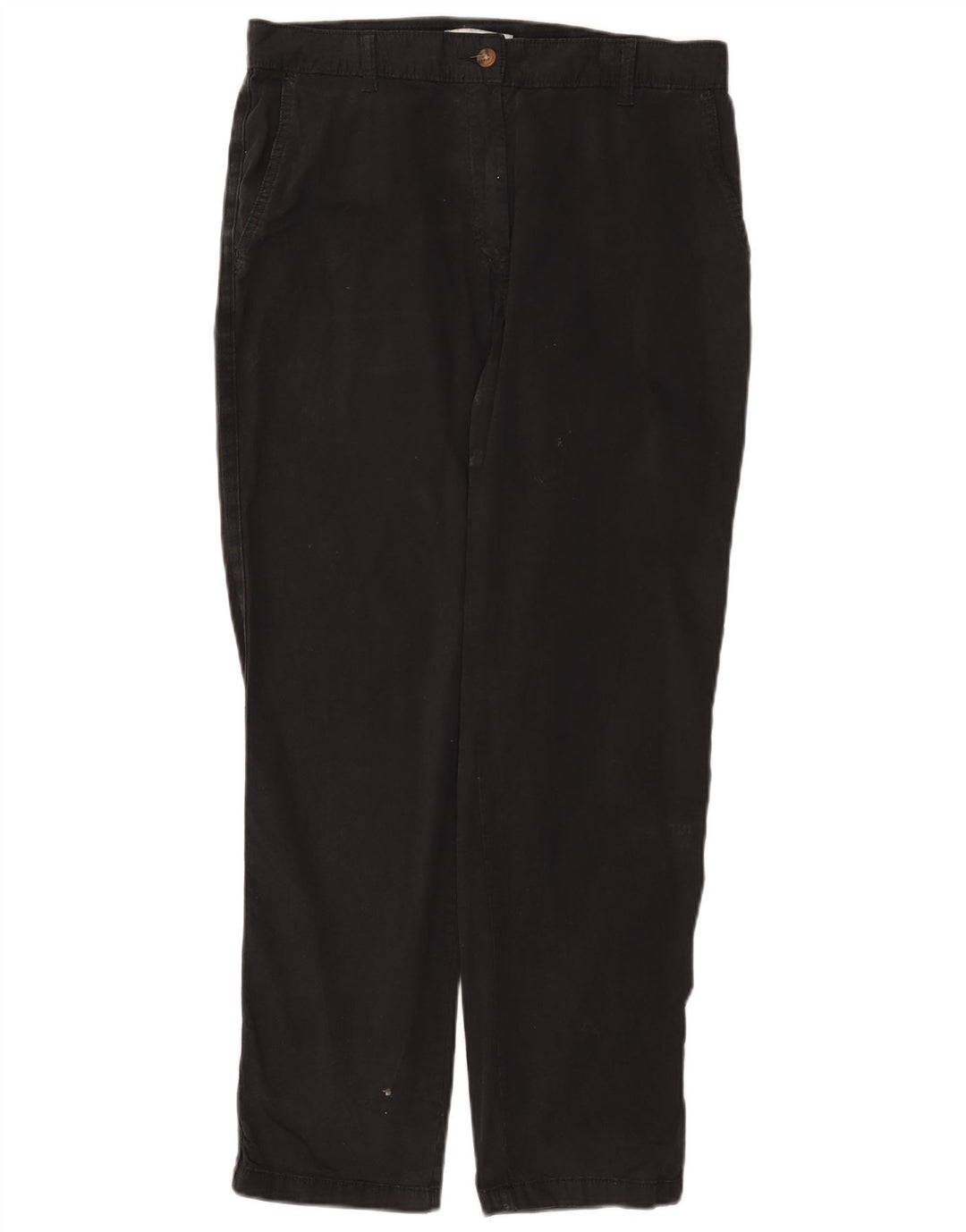 Calça chino reta feminina Marks & Spencer Reino Unido 12 Médio W32 L29 preta