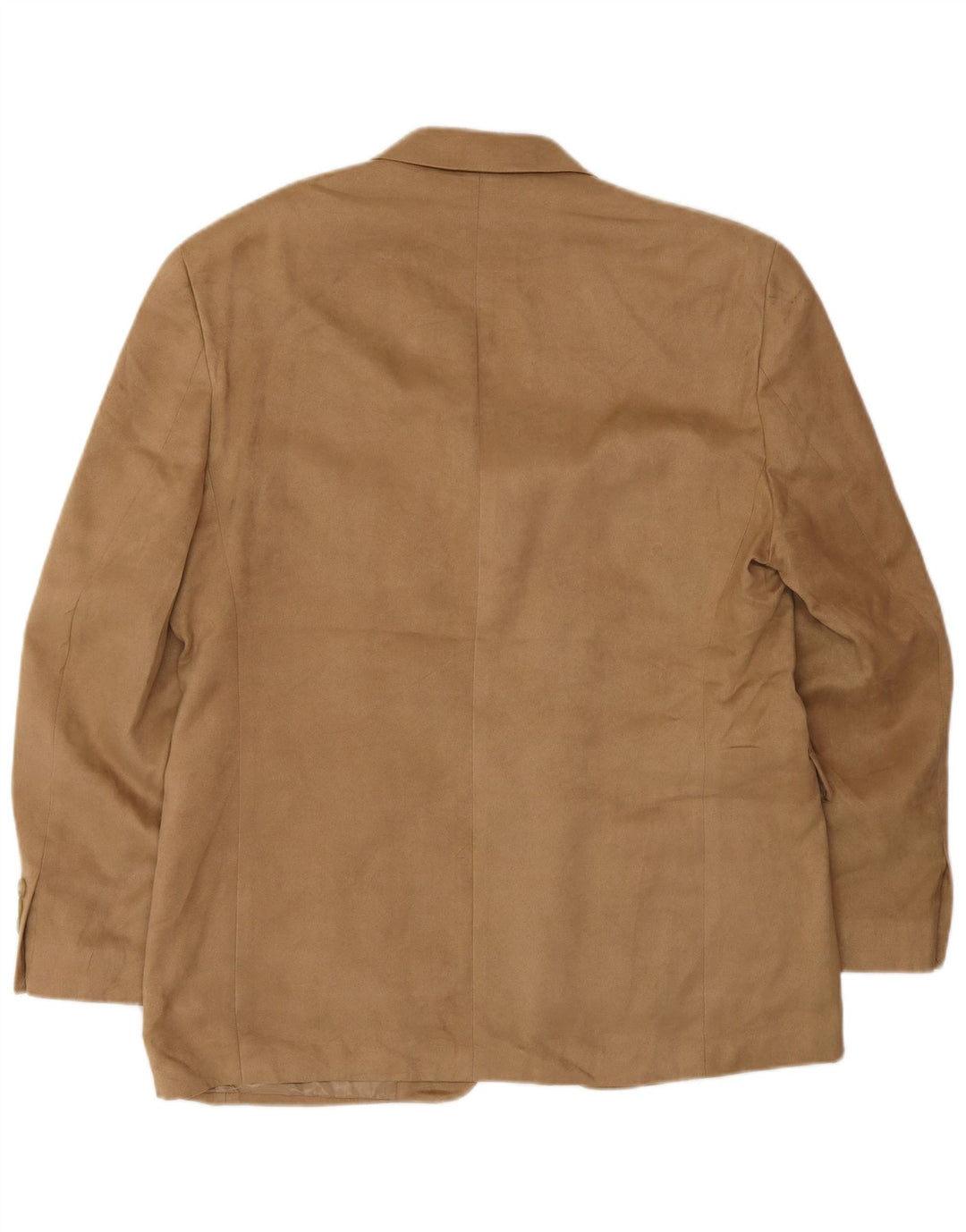 Jaqueta blazer masculina Chaps com 3 botões Reino Unido 38 poliéster bege médio