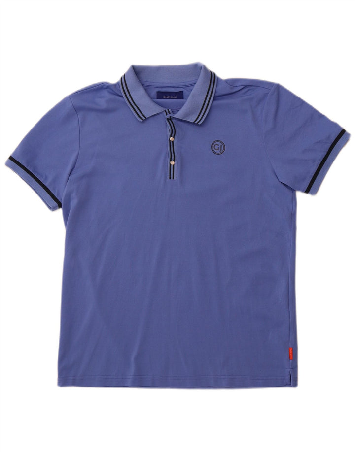 Camisa polo masculina Gaudi poliamida azul médio