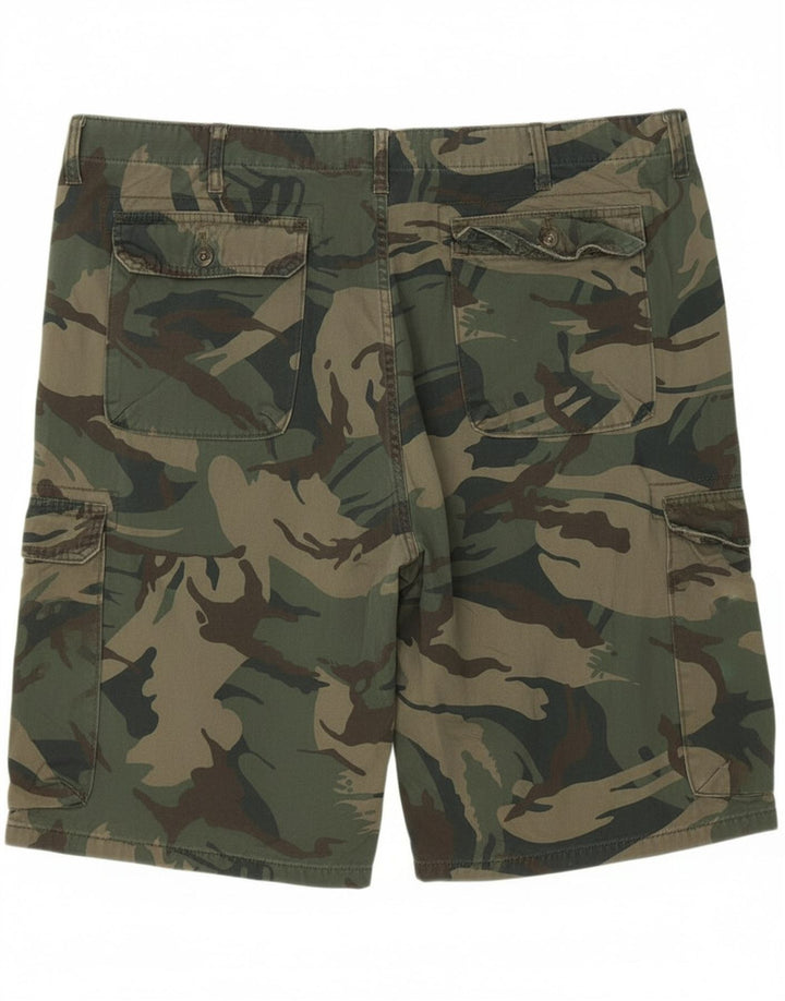 Shorts cargo masculino WRANGLER W46 3XL algodão camuflado verde