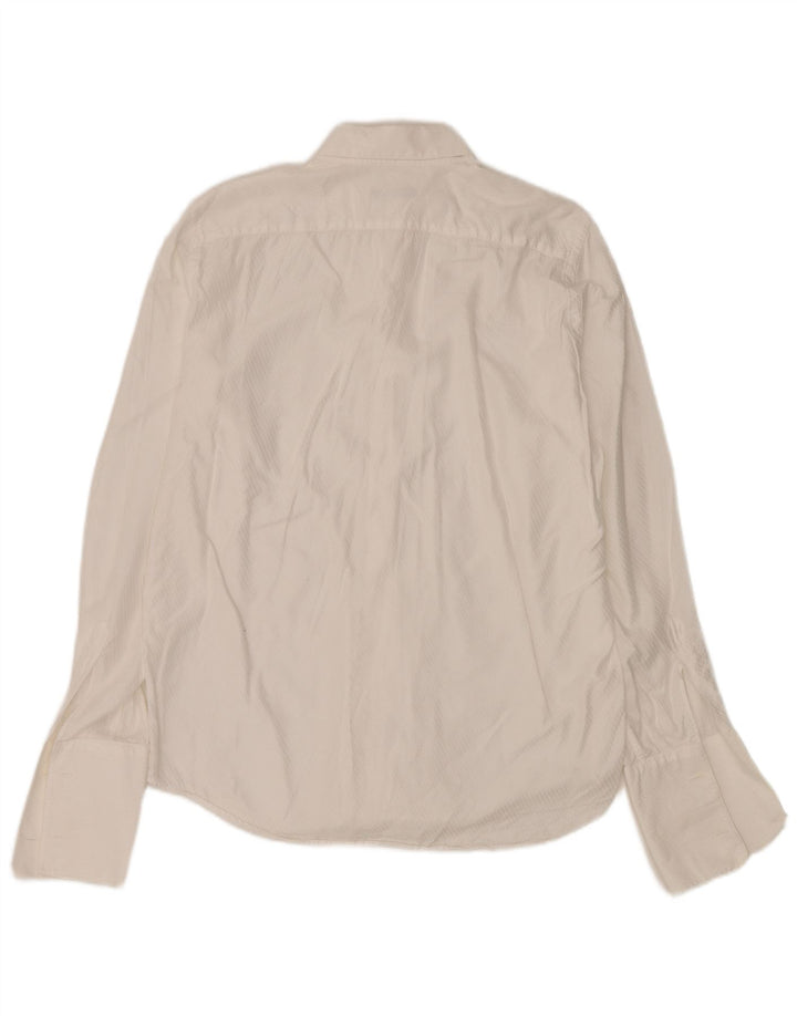 Camisa masculina Roccobarocco pequena branca