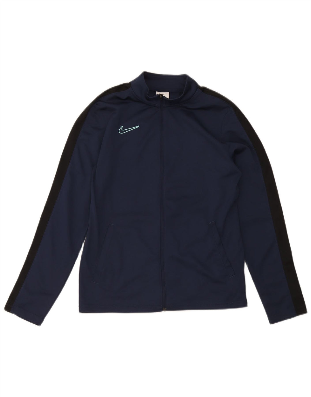 Jaqueta Nike Boys Dri Fit Tracksuit 12-13 anos grande azul marinho