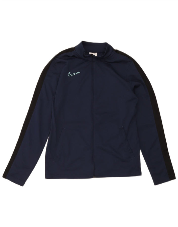 Jaqueta Nike Boys Dri Fit Tracksuit 12-13 anos grande azul marinho
