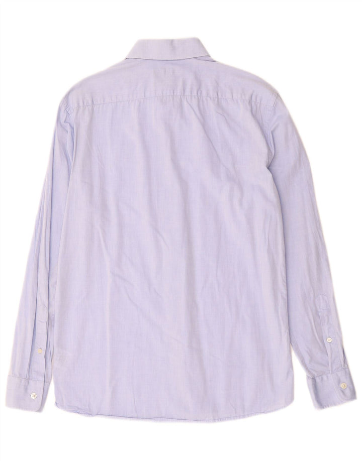 Camisa masculina Jaeger tamanho 15,5 algodão azul médio