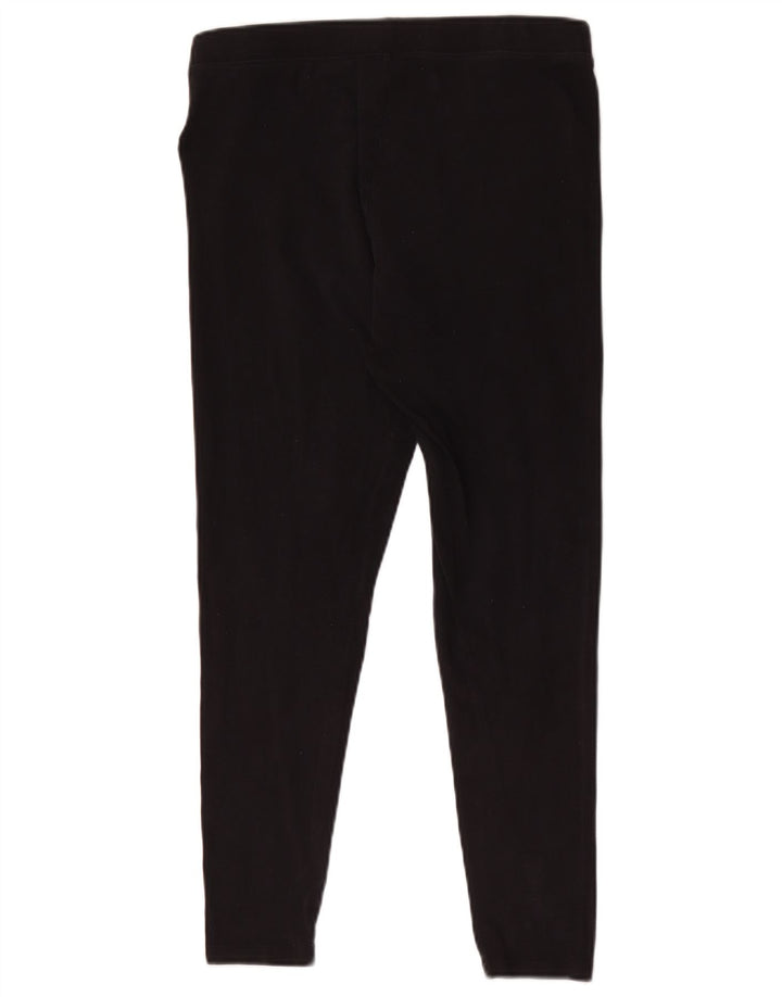 Leggings femininas Marks & Spencer Reino Unido 12 algodão preto médio