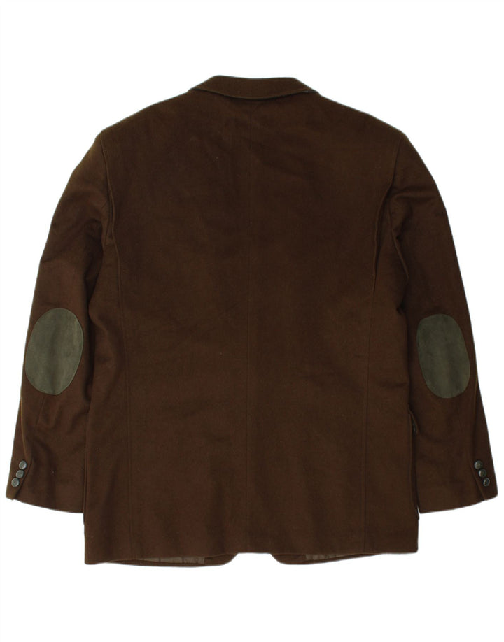 Jaqueta blazer masculina Steinbock com 2 botões UE 54 2XL cáqui nova lã