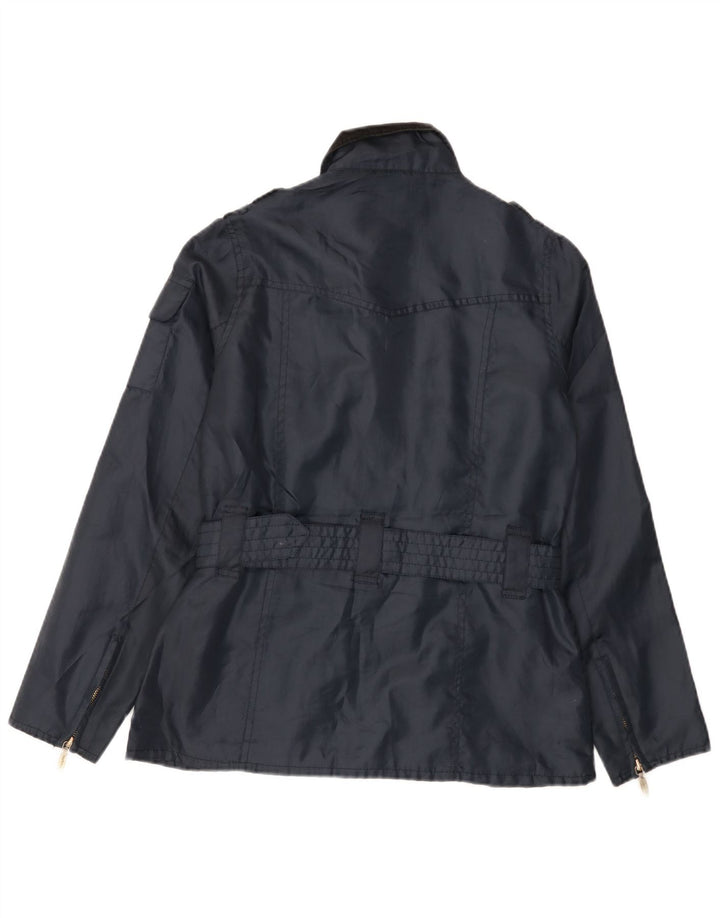 Jaqueta utilitária feminina Barbour UK 10 poliéster azul marinho pequeno