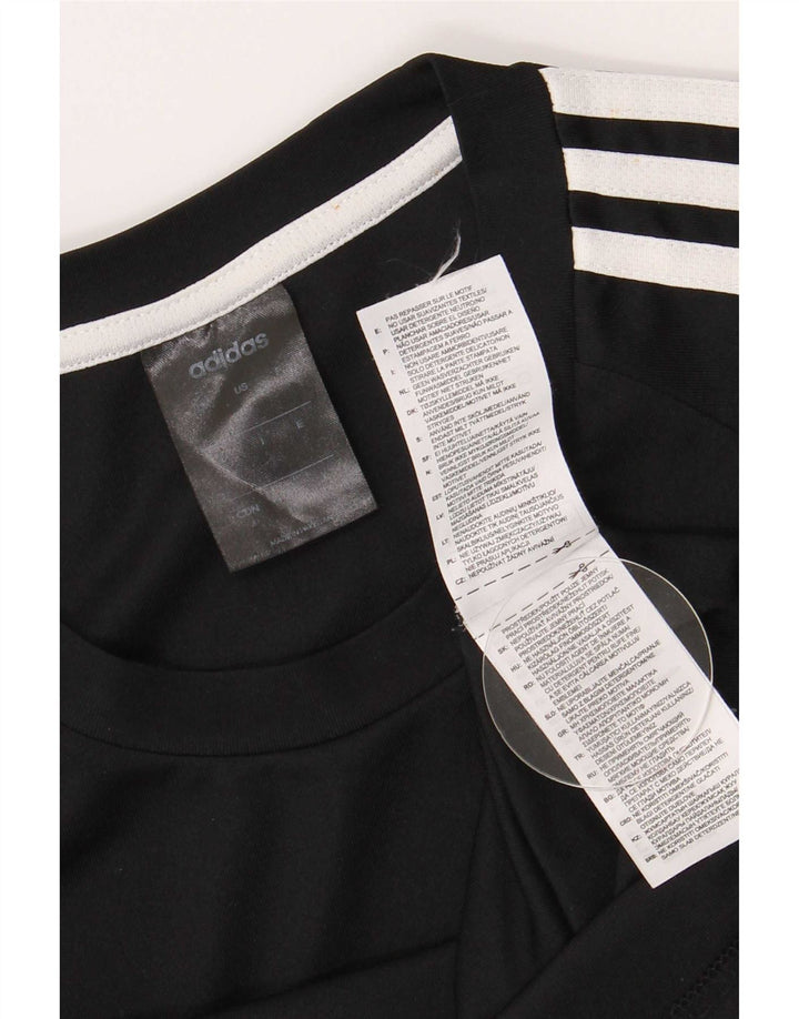 Adidas Mens Climalite Camiseta Top Pequeno Poliéster Preto