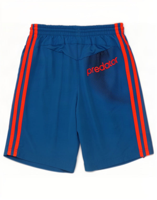 Shorts esportivos Adidas Boys Predator Graphic 11-12 anos azul poliéster