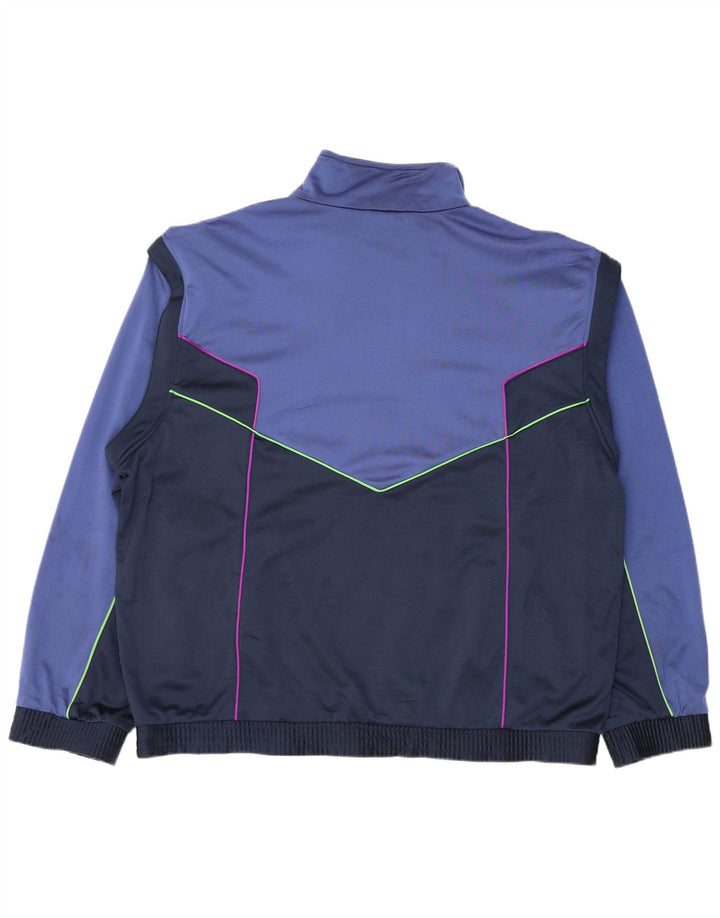 LOTTO Mens Treino Top Jaqueta XL Azul Colorblock