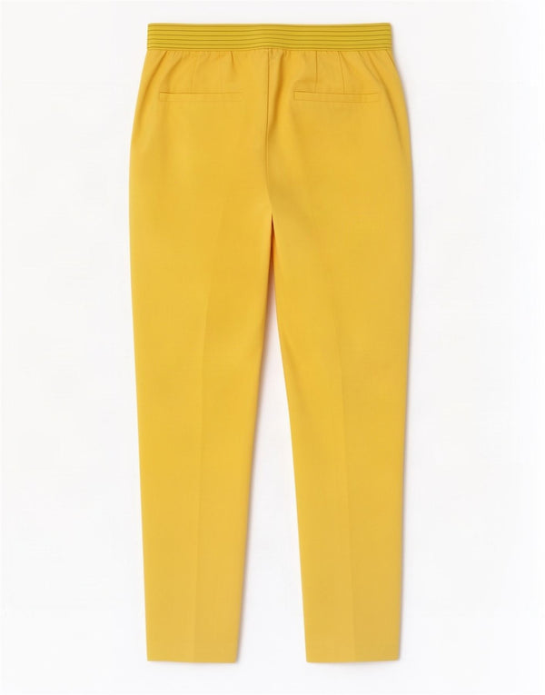 Zara Calça Chino Feminina Slim Médio W28 L27 Amarelo