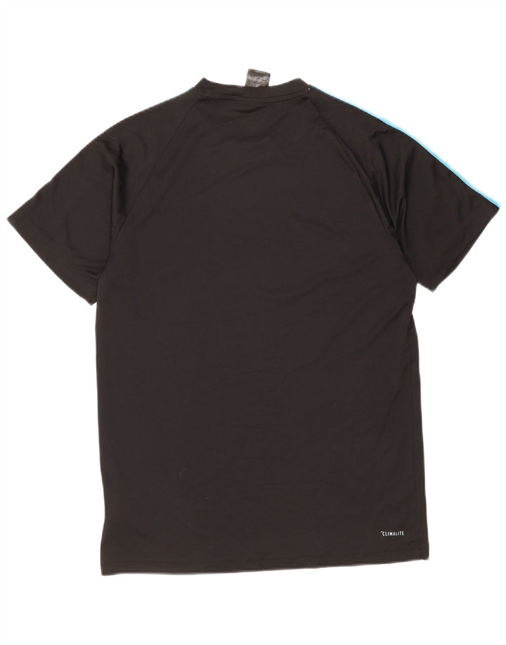 Adidas Mens Climalite Camiseta Top Médio Poliéster Preto