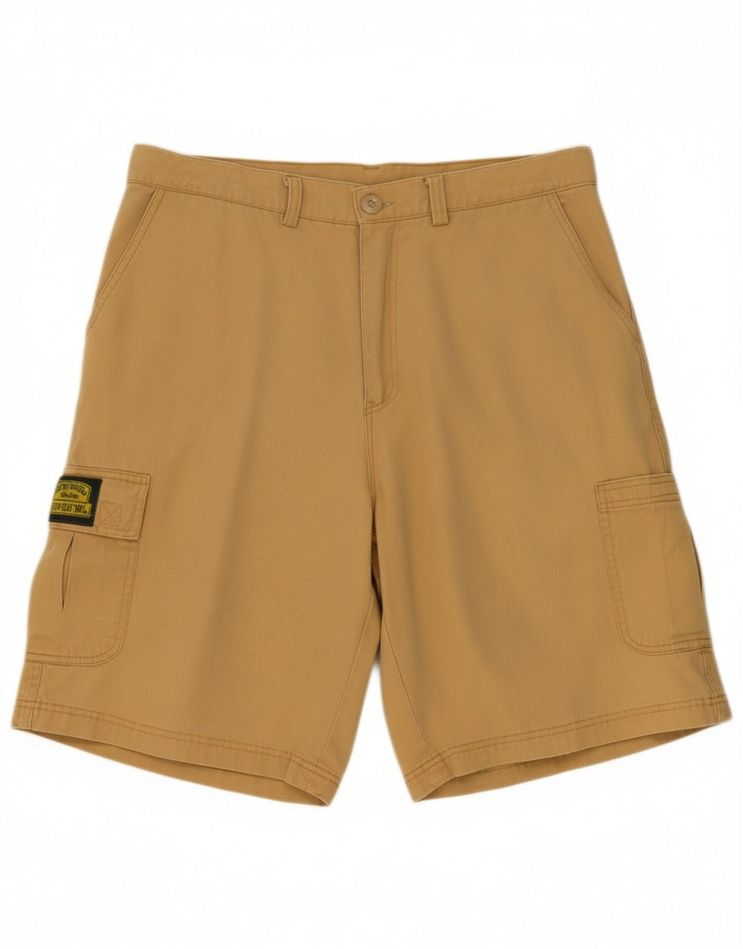 CAMEL Mens Cargo Shorts W34 Grande Bege